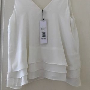 White Sleeveless Blouse